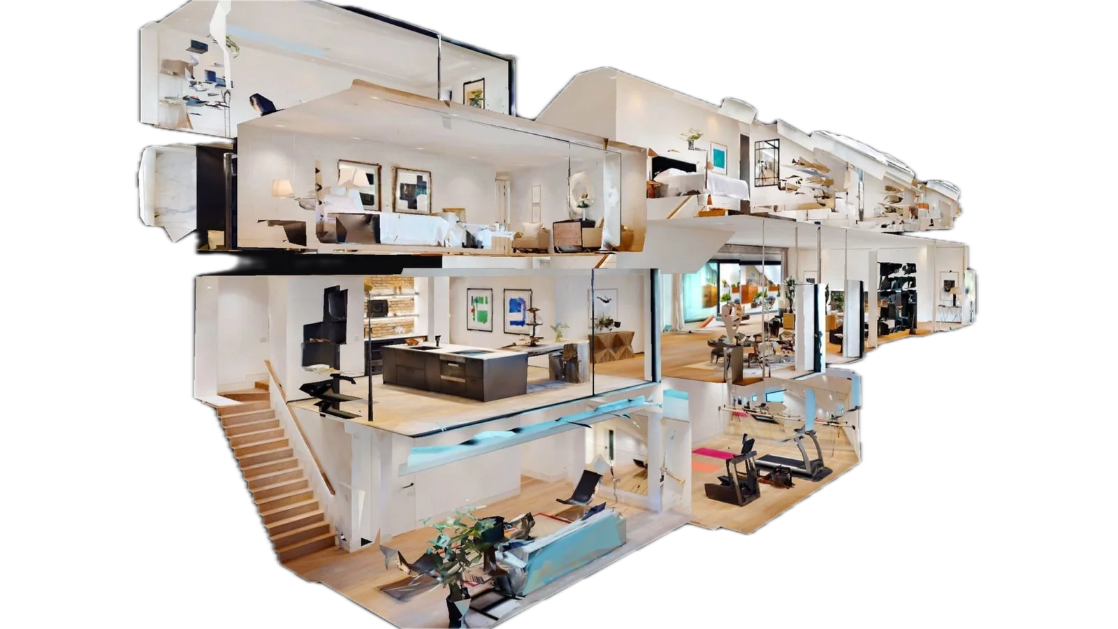 360-degree matterport virtual tour of a los angeles property, providing a full view of the interior.