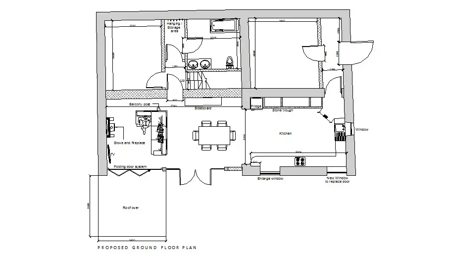 Detailed floor plan of a los angeles property, including room dimensions and layout.